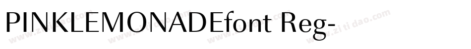 PINKLEMONADEfont Reg字体转换